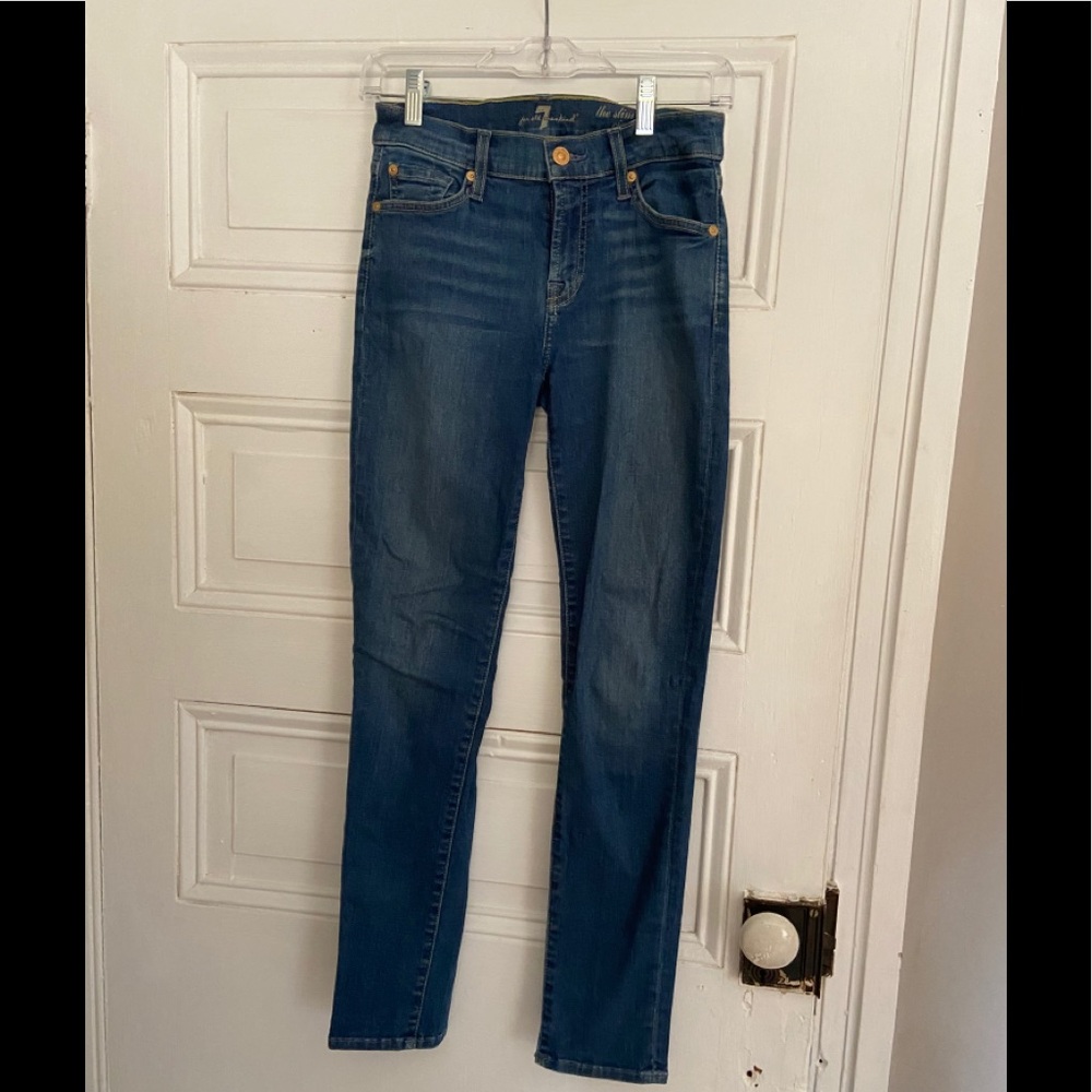 7 for all mankind the slim cigarette jeans size 26